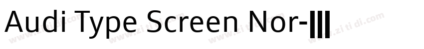 Audi Type Screen Nor字体转换
